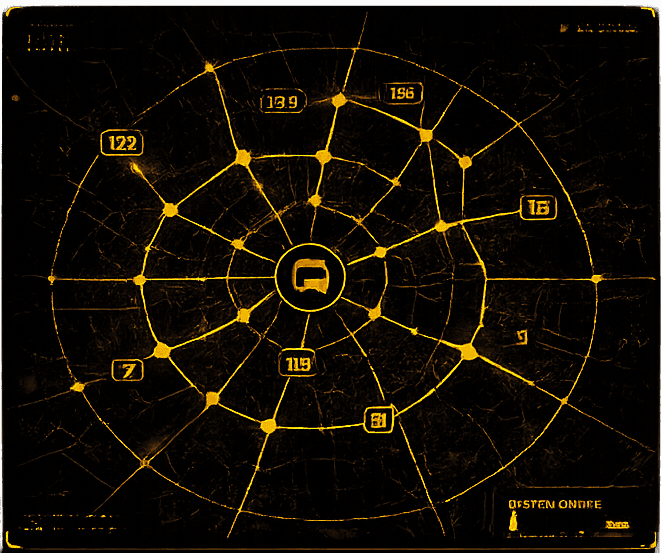 Mapa sieci transportowej